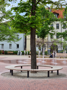 Plural Round Bench