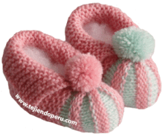 Tejiendoperu patucos bebe dos agujas shop