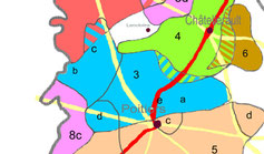 Partie ouest de la carte des commanderies de la Vienne