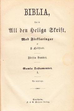 Fjellstedt Bible 1890 online