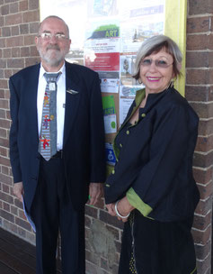 Christopher Hardwick and Kathleen Hunt