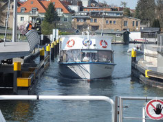 Drehbrücke im Westen der Insel