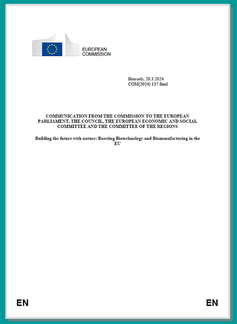 Papier der EU-Kommission: Mit der Natur die Zukunft gestalten. 