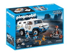 Playmobil Geldtransporter mit Polizei und Ganove.