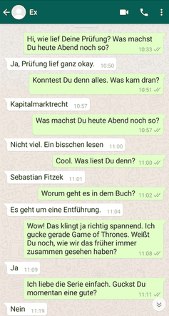 Anschreiben ex Wann den