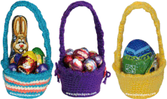 Tutorial: canasta de pascua tejida a crochet - easter basket