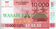 Pacific Franc 10000bill exchange