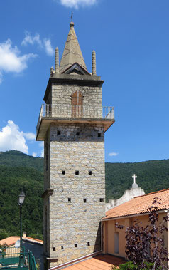 San-Gavino-di Fiumorbo- clocher de 1934 (Laurelli)- informations fournies par Charles Bartoli, notre guide ce jour-là 