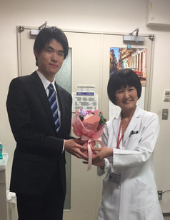 医学科 大内史彦君（プロジェクトセメスターを血液内科学分野で指導）医師国家試験合格そして卒業おめでとうございます。