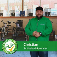 Dreirad Spezialist vom Dreirad-Zentrum Ahrensburg