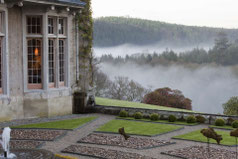 Blick in den Garten des Hotel Endsleigh