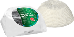 ricotta maremma mixed with cream produced with milk from cow and sheep fresh light italian tuscan cheese tuscany italy  paper wrapped and opened 1500g