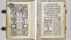 Hebrew decorated manuscript from Kittsee Austria, Yiddish Prayer Book, 18th century