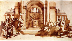 Menorah Rafael, Expulsion of Heliodorus from the Temple Vatican 