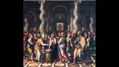 The Circumcision. By Giulio Romano with menorah image