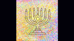 Menorah by Nik Tod Painting