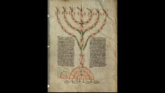Petrus Comestor Historia scholastica Menorah candlestick, MS 29