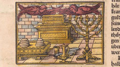 Froschauer Bible Froschouer Menorah image by Hans Holbein Zürich, Switzerland