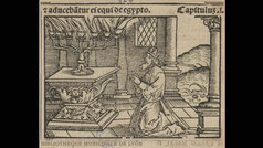 Old Testament Stories. Image Solomon Lord altar, MENORAH, Hans Holbein