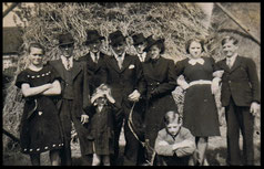 Huwelijksfoto van Leo en Jeanne in 1941