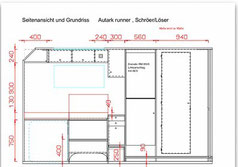 Woelcke Wölcke Autark sprinter allrad 4x4 grün paul wohnmobil reisemobil bauplan grundriss zeichnung