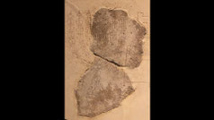 Menora Fragmente, Tempel Herodes Jerusalem, Israel, siebenarmige Leuchter