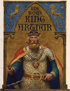 "The Boy's King Arthur" von Sir Thomas Malory, Cover von N.C. Wyeth (1922)
