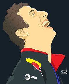 Daniel Ricciardo by Muneta & Cerracín