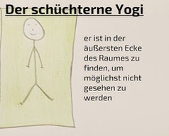 schüchterner Yogi