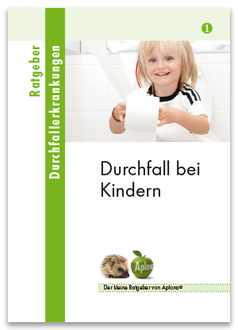 Titelseite Ratgeber Durchfall Kinder. Bei Klick PDF-Download.