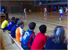 Die THG-AG spielte gegen das Bundesligateam