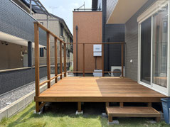 ウッドデッキ、ウッドフェンス、イタウバ、目隠しフェンス、ハーフビルド、四街道市、君津市