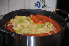 La potée lorraine est d'ici ; hum, ça sent bon !