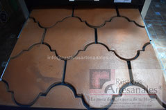 Loseta en Barro Natural Rojo Española para pisos rústicos con apariencia mexicana en cocinas, salas, reacámaras los tenemos en www.rusticosartesanales.com