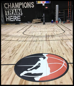 BasketBall court installation sport flooring refinishing  installations custom court lines logo design NJ