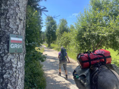 Auf dem Wanderweg GR91