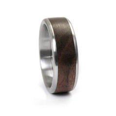 Edelstahlring mit deinem Lieblingsholz - Mit Holz aus dem Garten deiner Oma?