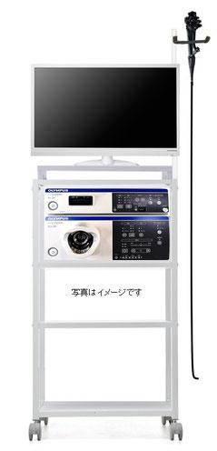 中古内視鏡本体+スコープ+モニター+可動式スタンド、システム 中古内視鏡本体+スコープ+モニター+可動式スタンド、システム
