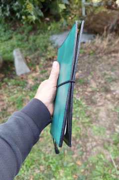 custodia cover quaderno A5 in cuoio