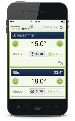 Komfortable Steuerung der Heizung per Smartphone-App