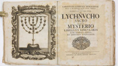 1738 Menorah De mensa facierum ejusque mysterio libellus, Johann Bauer Halle