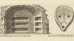 Antonio Bosio Jewish Catacomb Rome Menorah, via Portuense