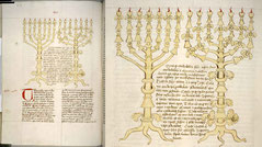 Nicolaus de Lyra: Postilla, seven-branched candlestick menorah