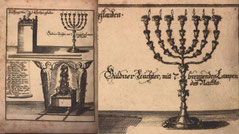 German Martin Luther Bible Menorah Illustration 1735