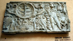 Ancient Rome Catacomb Vigna Randanini Menorah cast putti
