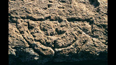 Camarina Ragusa Menorah Italy Museum stone engraving