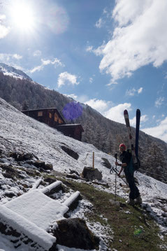 Skitour, Skihochtour, Col des Arpettes, Val d' Anniviers, Wängerhorn, Brunegghorn, Turtmannhütte, Mottec