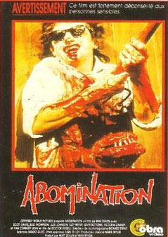 Abomination de Bret McCormick - 1986 / Gore - Horreur 