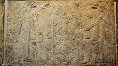 Apkallu Abgal Baum des Lebens, Menora, Irak Nimrud Wandrelief