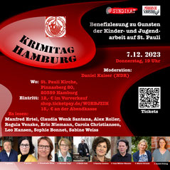 Werbeplakat Krmitag Hamburg, Moderation Daniel Kaiser (NDR)